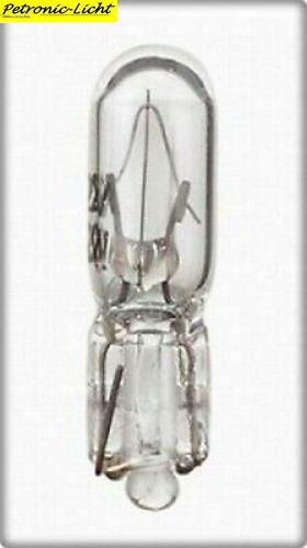 Glassockel-Birne W1,2W 12V 1,2W (Sockel:W2x4,6d); von NARVA(17037) Anzeigenlampe