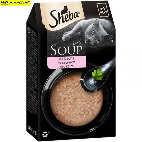 10 x Sheba Portionsbeutel Multipack Soup mit Lachs 4x40g