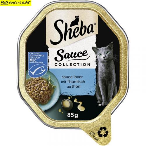 22 x Sheba Schale Sauce Collection Sauce Lover Thunfisch 85g