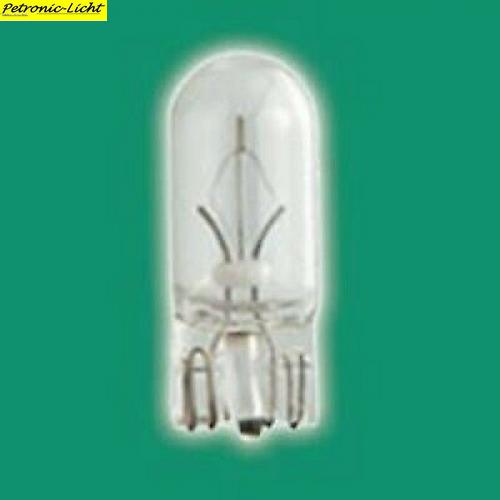 Glassockelbirne Glassockel W3W W2,1x9,5d 12 Volt - Technologie: Glühbirne - Stromstärke: 3 Watt